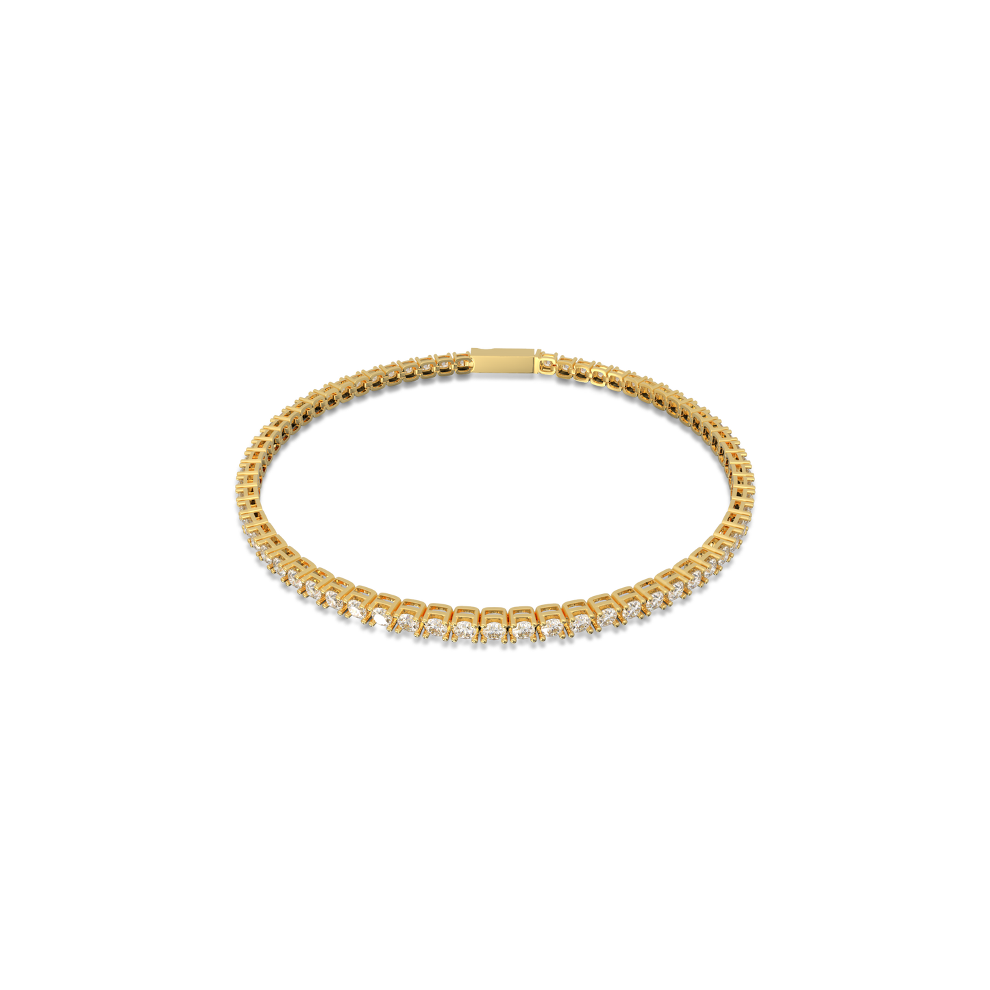 18K Yellow Gold Nova Tennis Bracelet in 3CT LGDB001