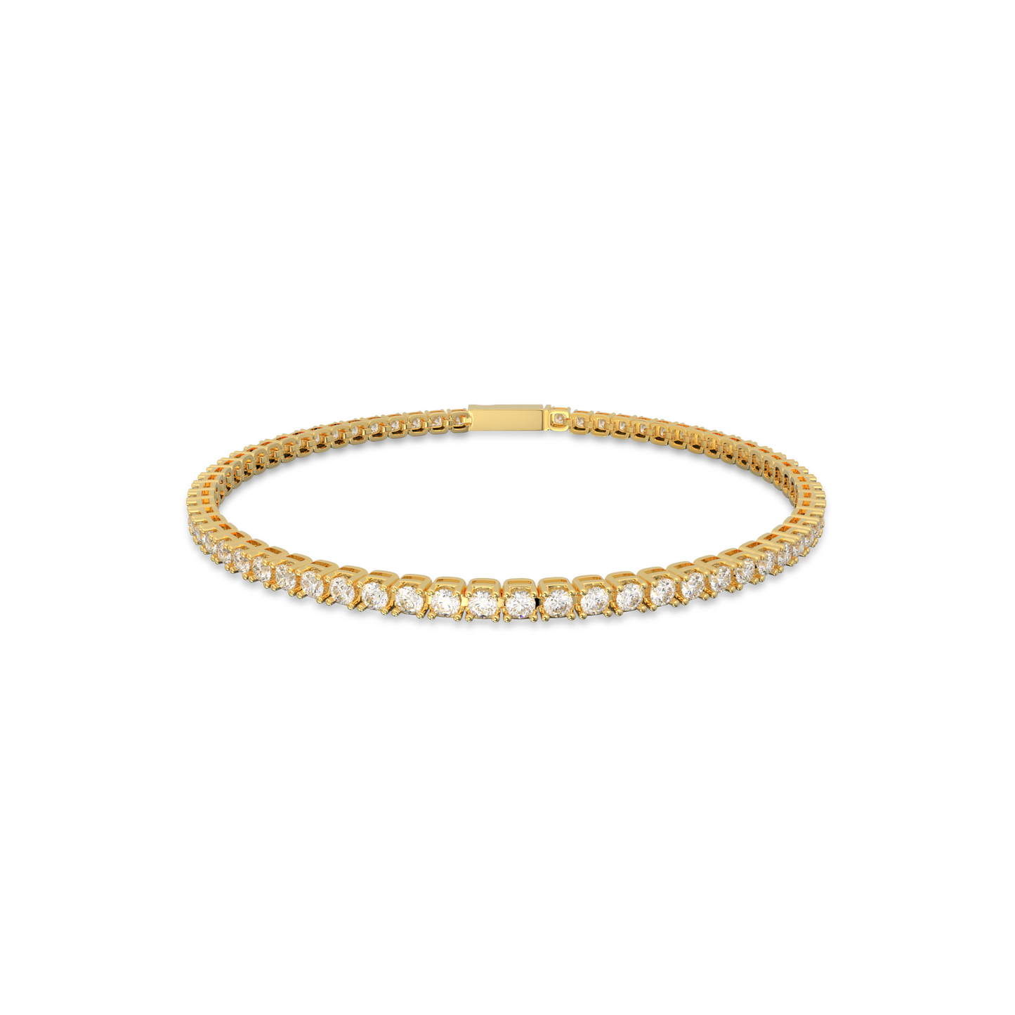 18K Yellow Gold Nova Tennis Bracelet in 3CT LGDB001