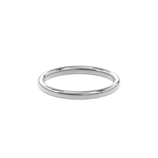 Wedding Bands Round Band 2mm•White Gold