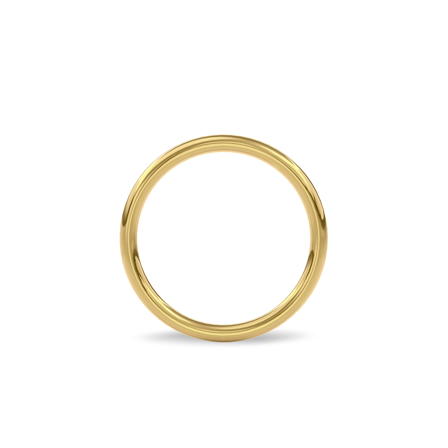 Wedding Bands Diamond Accent Band 2.2mm•Yellow Gold