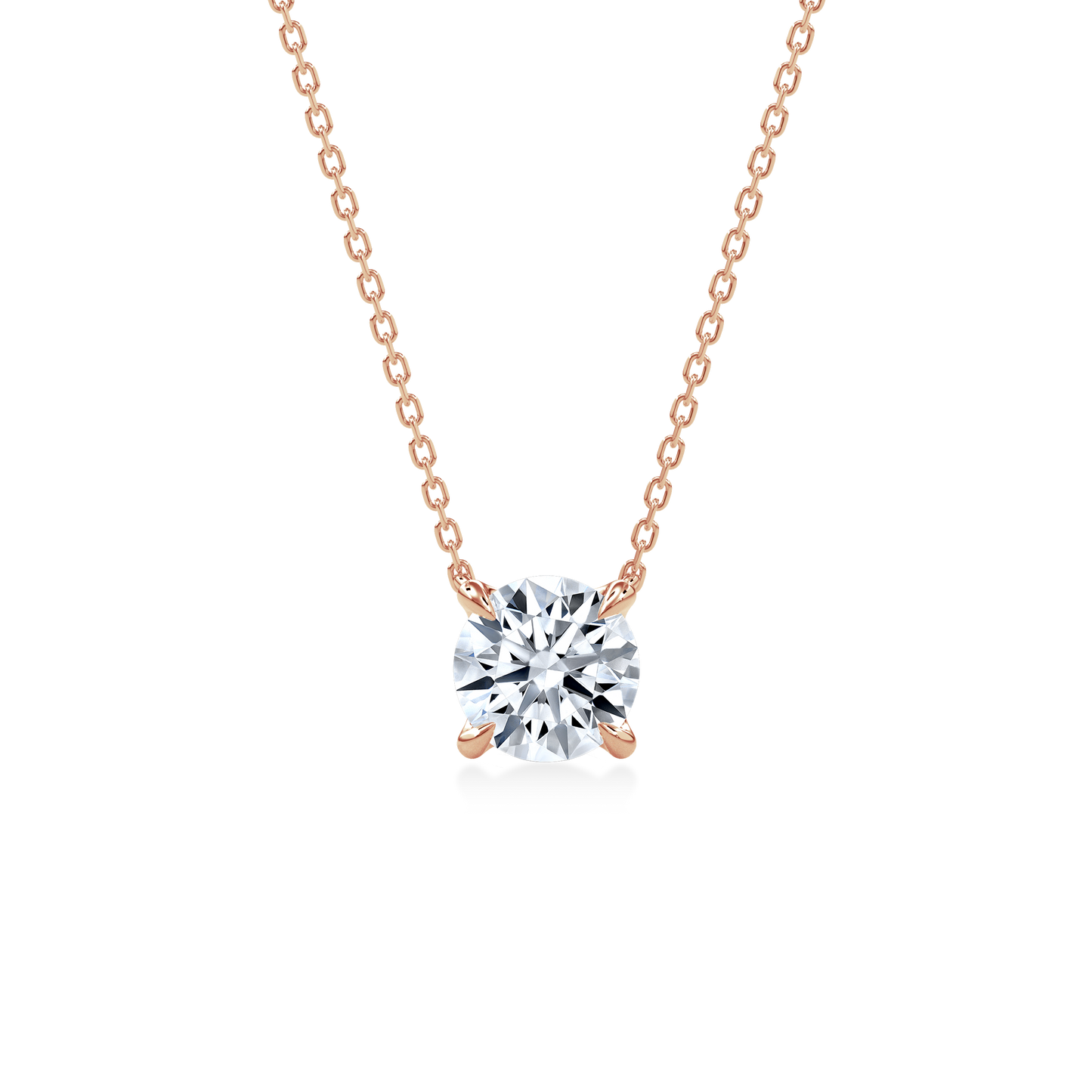 Renewable Diamond Necklace in Rose Gold