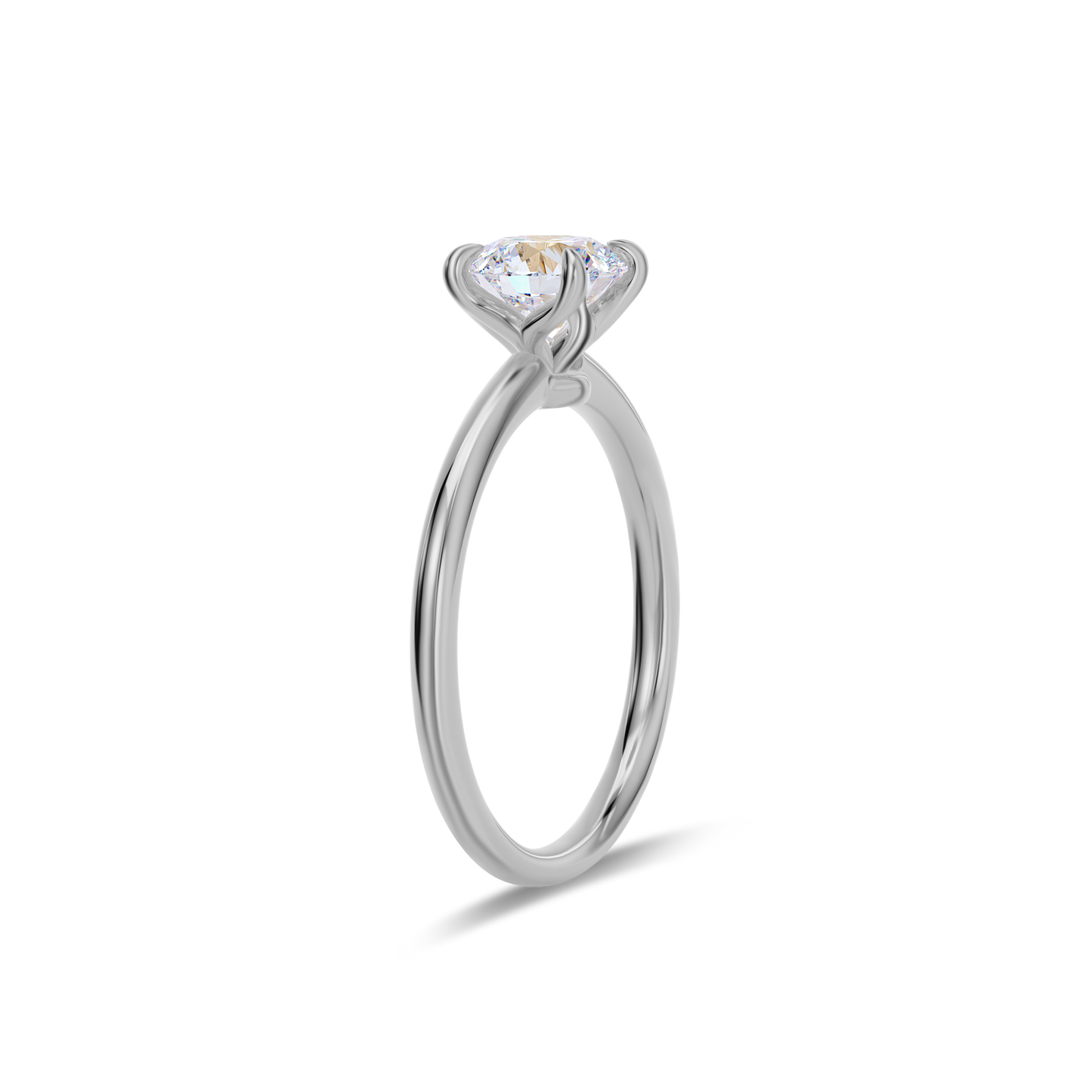 Dia Special Solitaire Engagement Ring Round•White Gold