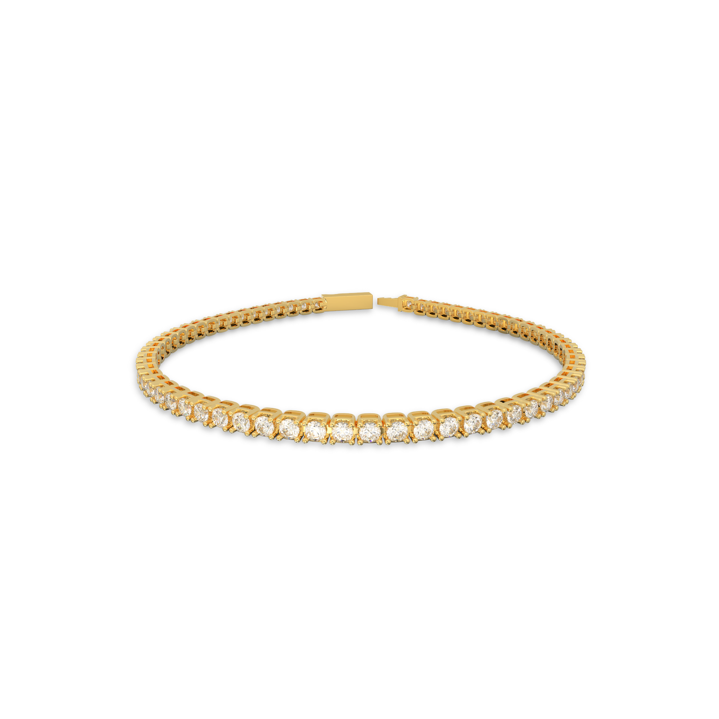 18K Yellow Gold Nova Tennis Bracelet in 3CT LGDB001