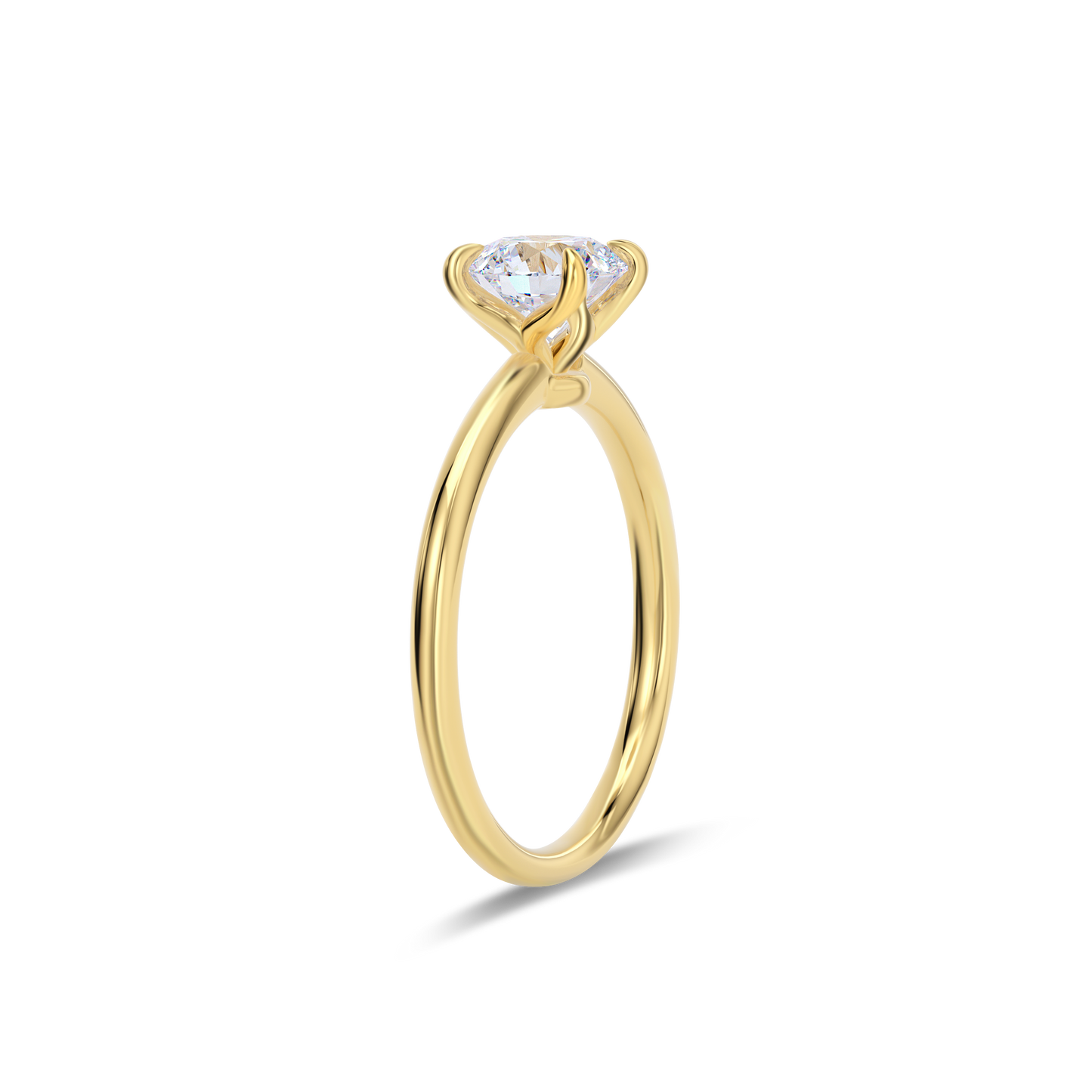Dia Special Solitaire Engagement Ring Round•Yellow Gold