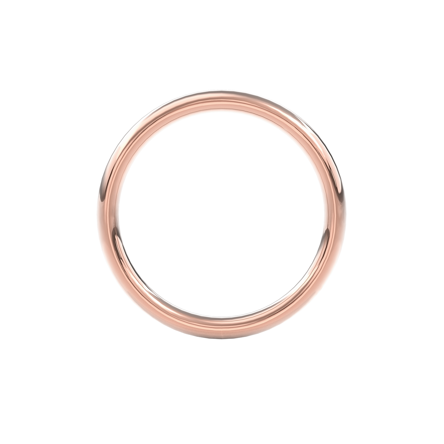 Wedding Bands Round Band 3.3mm•Rose Gold