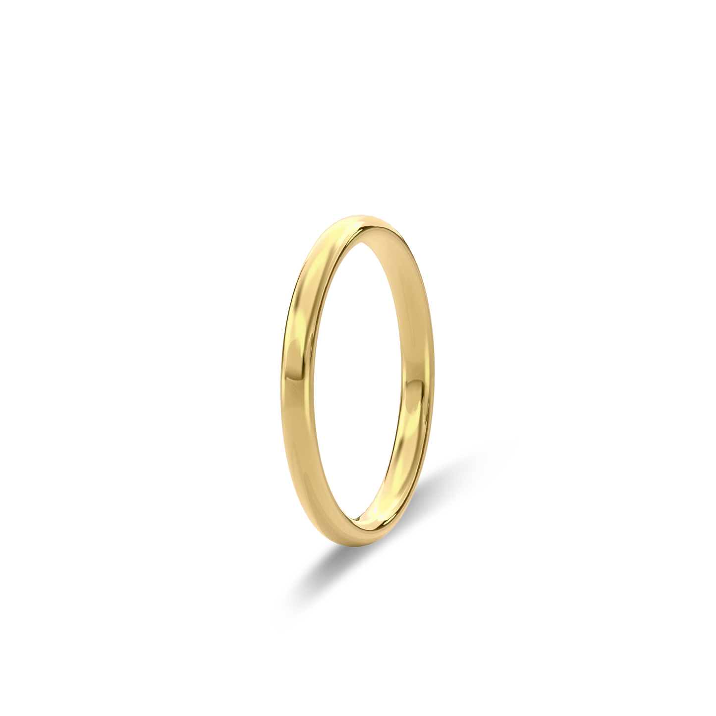 Wedding Bands Diamond Accent Band 2.2mm•Yellow Gold