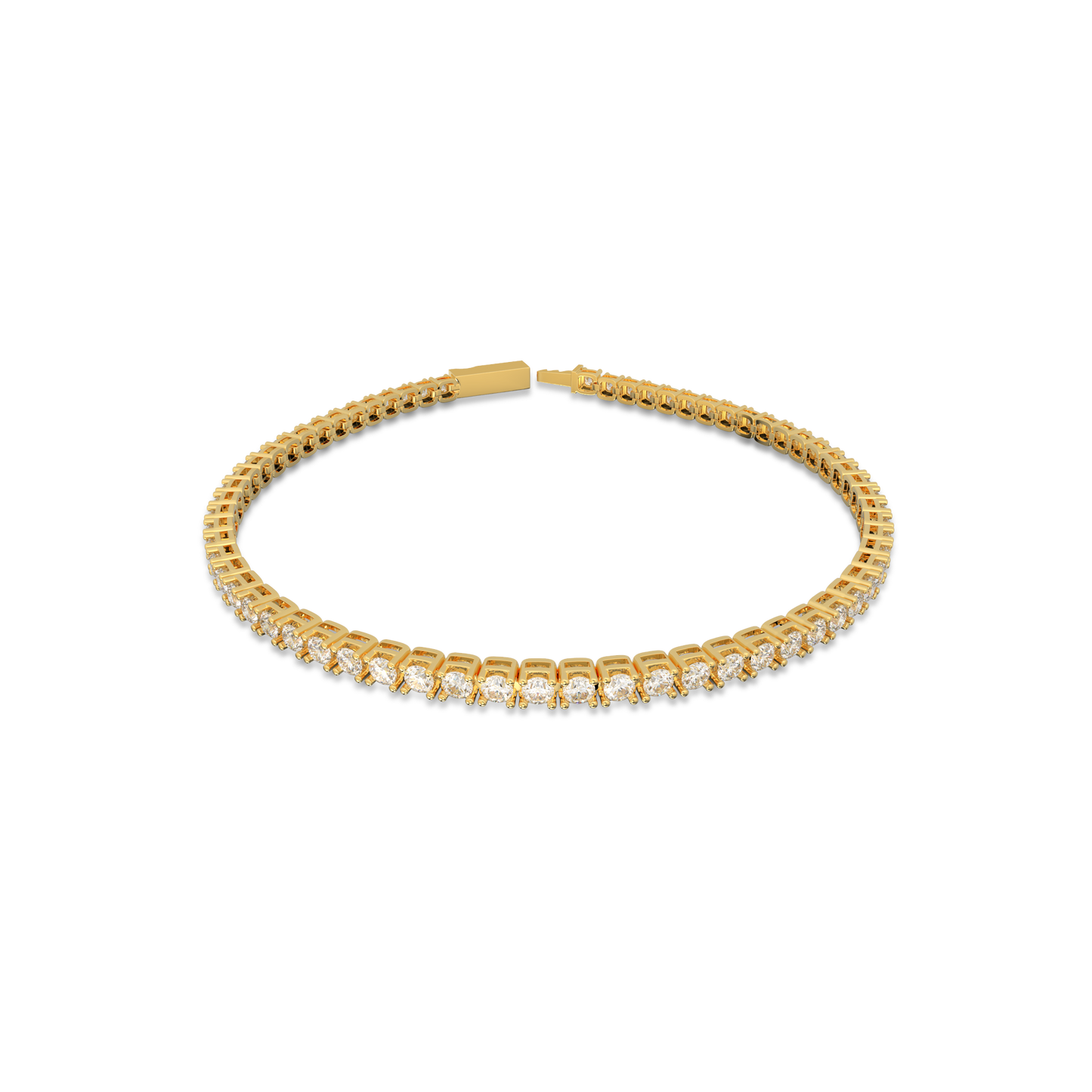 18K Yellow Gold Nova Tennis Bracelet in 3CT LGDB001