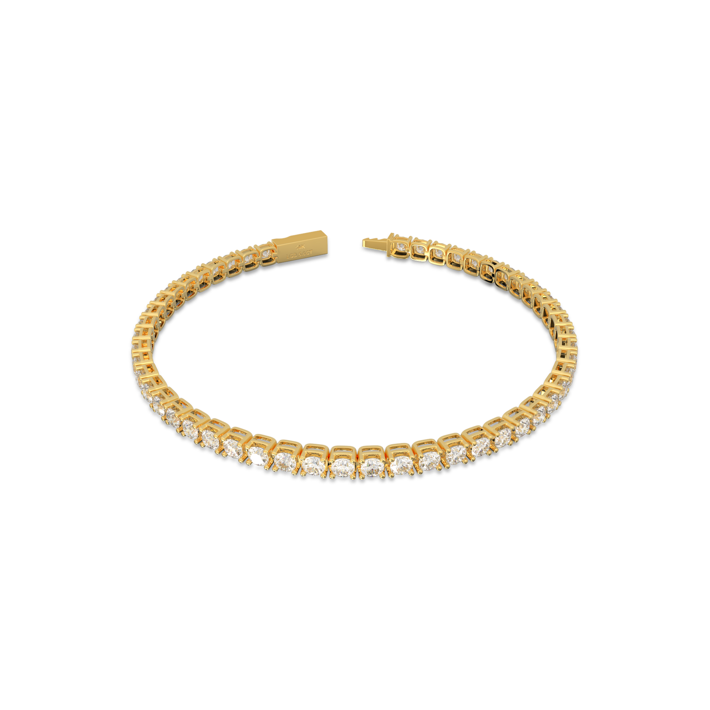 18K Yellow Gold Nova Tennis Bracelet in 5CT LGDB001