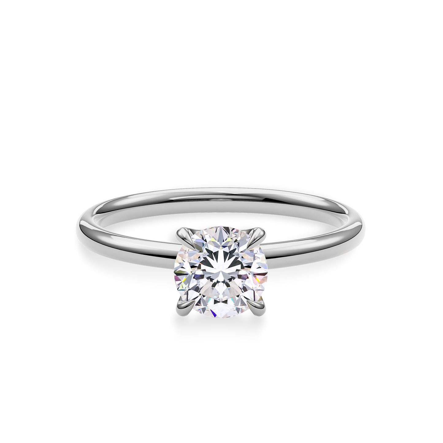Dia Special Solitaire Engagement Ring Round•White Gold