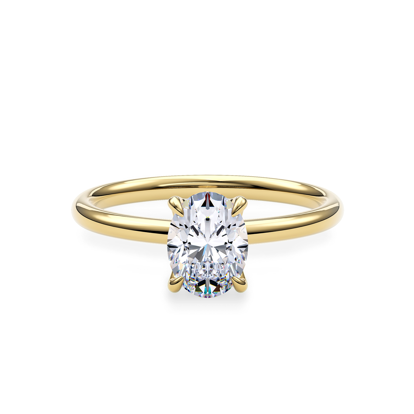 Dia Special Solitaire Engagement Ring Oval•Yellow Gold