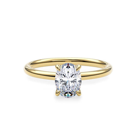 Dia Special Solitaire Engagement Ring Oval•Yellow Gold